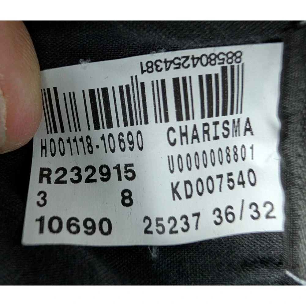 34 Heritage Charisma Jeans Men's 36x32 (act 34x31) Comfort Rise Stretch Denim